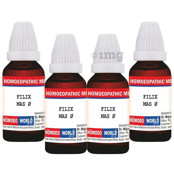 Dr. Majumder Homeo World Filix Mas Mother Tincture (30ml Each) Q