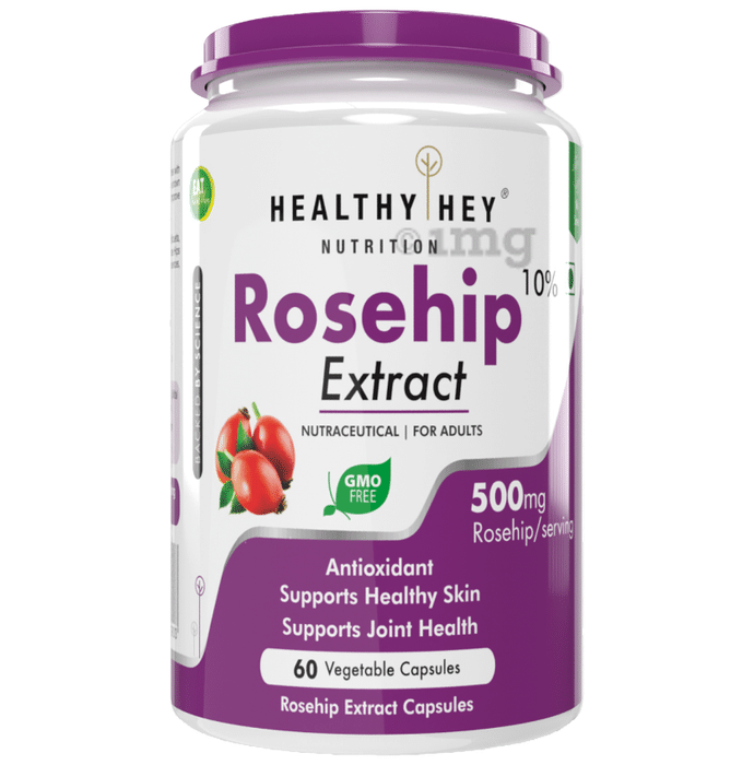 HealthyHey Rosehip Extract Vegetable Capsule