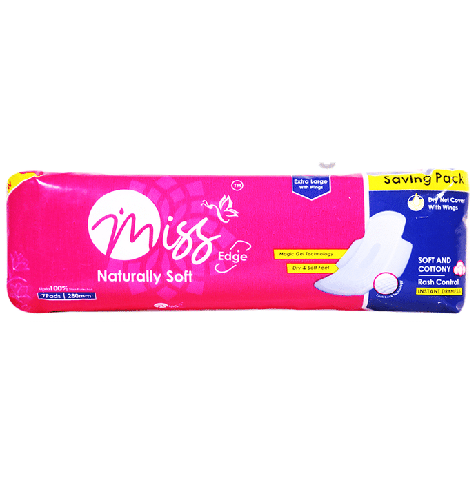 Miss Edge Extra Large with Wings Sanitary Pads (7 Each)