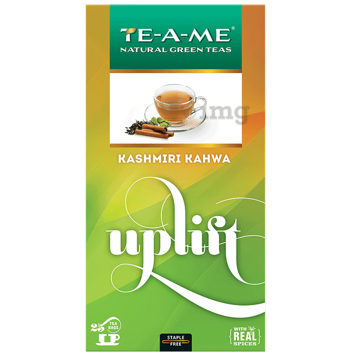 TE-A-ME Natural Green Teas (2gm Each) Kashmiri Kahwa Uplift