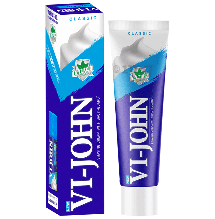 Vi-John Shaving Cream with Tea Tree Oil and Bacti Guard Classic