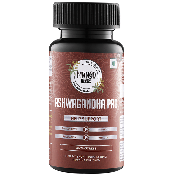 MangoHerbs Ashwagandha Pro Anti-Stress Capsule
