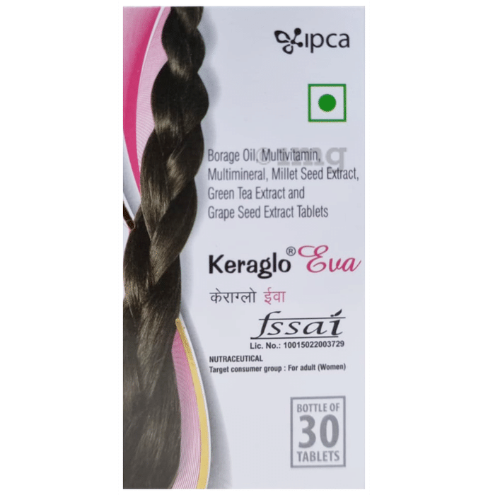 Keraglo Eva Tablet for Adult Women | Hair Fall Treatment