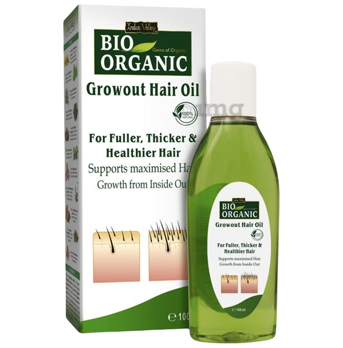Indus Valley Bio Organic Growout Hair Oil for Hair Growth Buy bottle of  100 ml Oil at best price in India  1mg