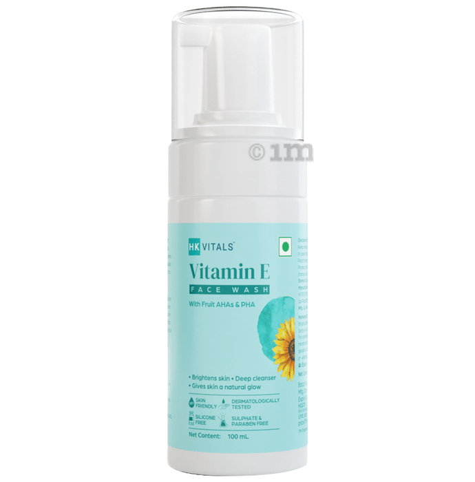 HK Vitals by HealthKart Vitamin E Face Wash, Deeply Cleanses & Brightens Skin, All Skin Types