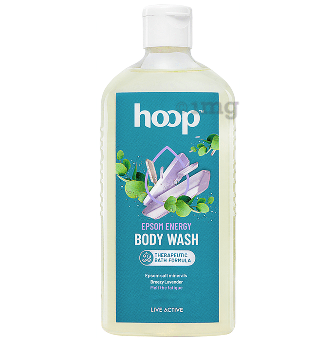 Hoop Epsom Body Wash  - Morning Energy, Hand & Feet Soak, Workout Recovery, Destress (300ml Each)