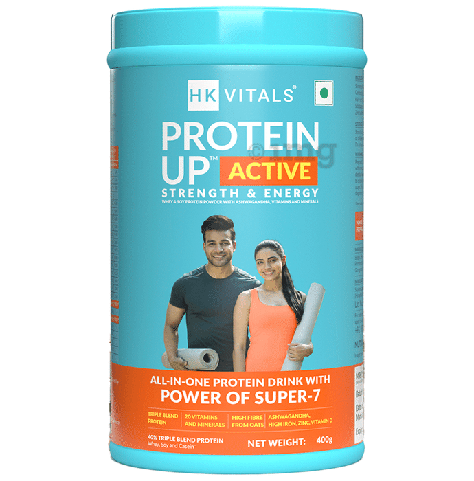 HK Vitals Protein Up Active Strength & Energy with Whey Soy Protein Powder, Ashwagandha, Vitamins & Minerals