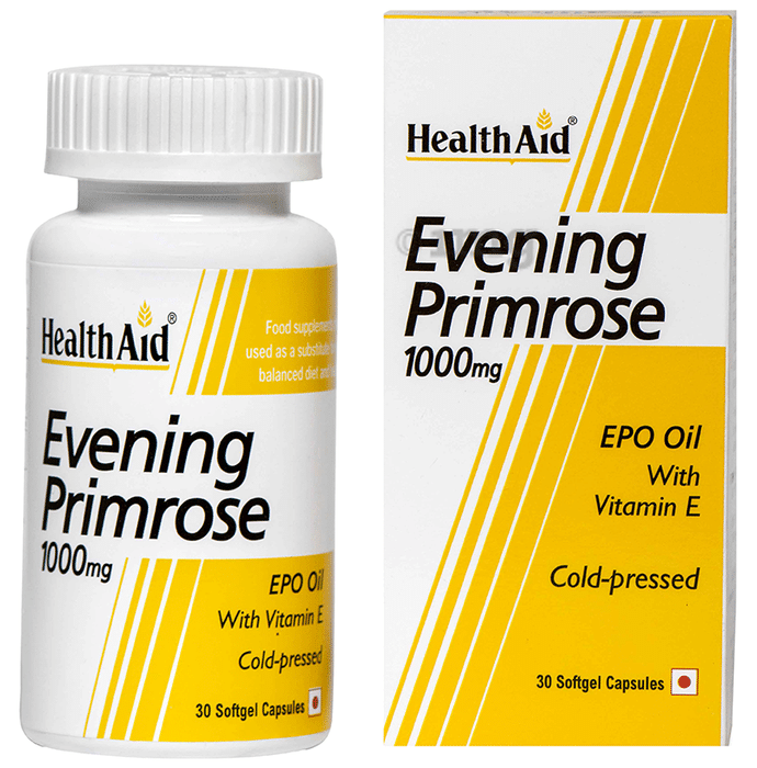 HealthAid Evening Primrose Oil 1000 mg Soft Gelatin Capsule