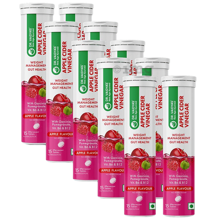 Dr. Vaidya's Apple Cider Vinegar Effervescent Tablets (15 Each)