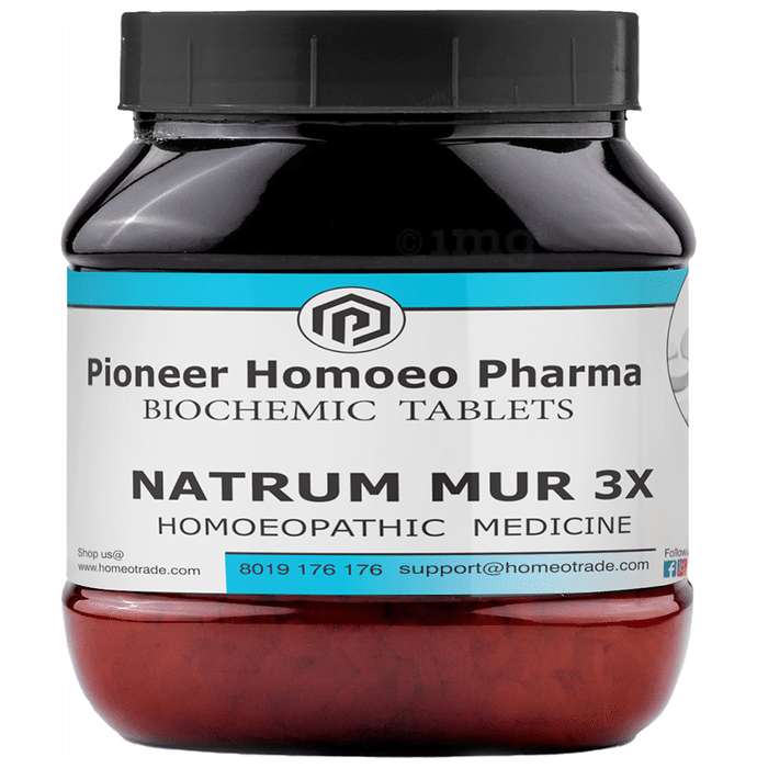 Pioneer Pharma Natrum Mur 3X Biochemic Tablet