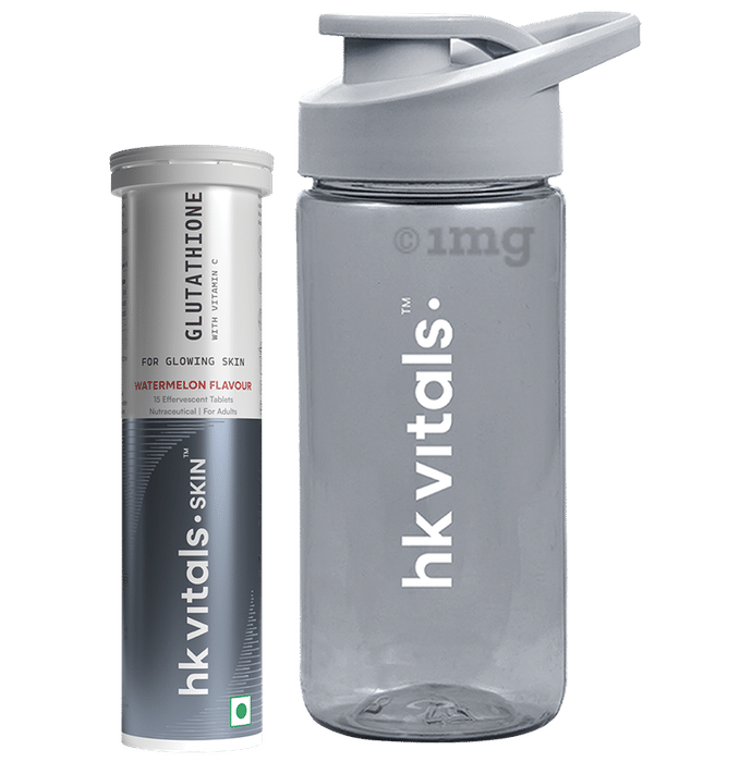 HK Vitals Glutathione Effervescent Tablet (15 Each) with 300ml Bottle Watermelon