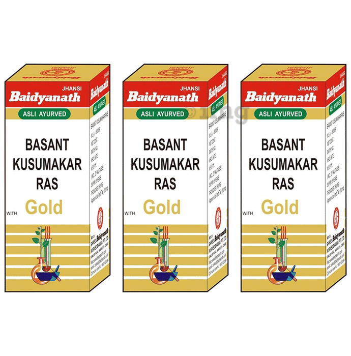 Baidyanath (Jhansi) Basant Kusumakar Ras with Gold