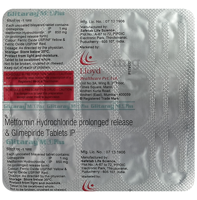 Glitaray M 1 Plus Tablet PR