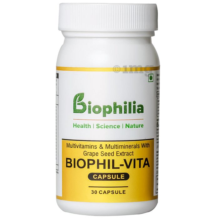 Biophilia Biophil-Vita with Multivitamins, Multiminerals & GrapeSeed Extract |  Capsule