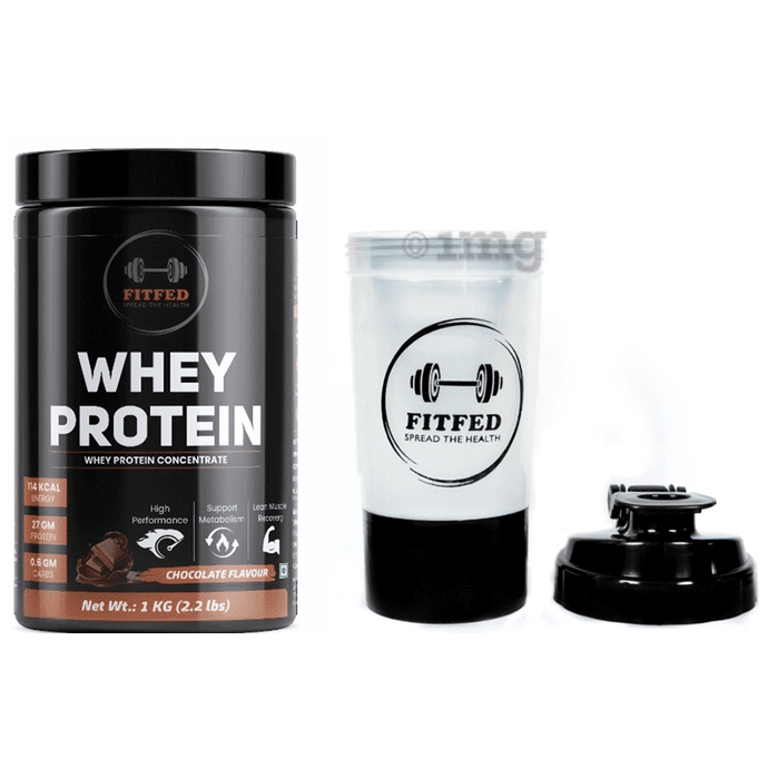 Fitfed Whey Protein with Shaker Chocolate