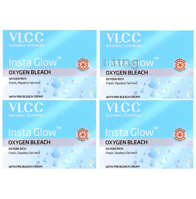 VLCC Insta Glow Oxygen Bleach (30gm Each)