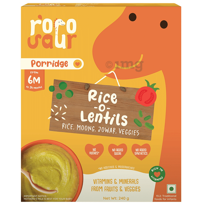 Roro Saur Porridge From 6 to 24 Months Rice-o-lentils