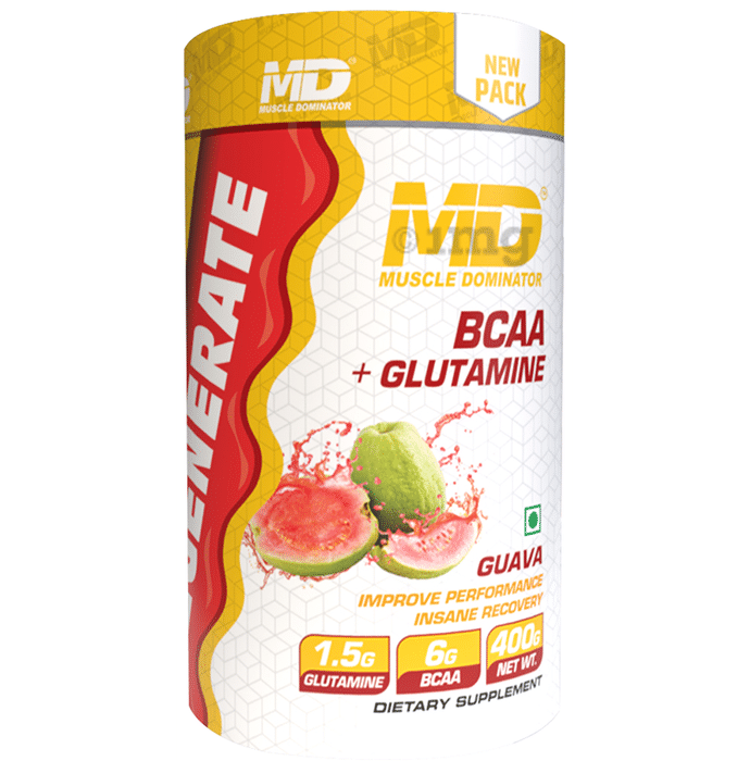 Muscle Dominator BCAA+ Glutamine Powder Guava