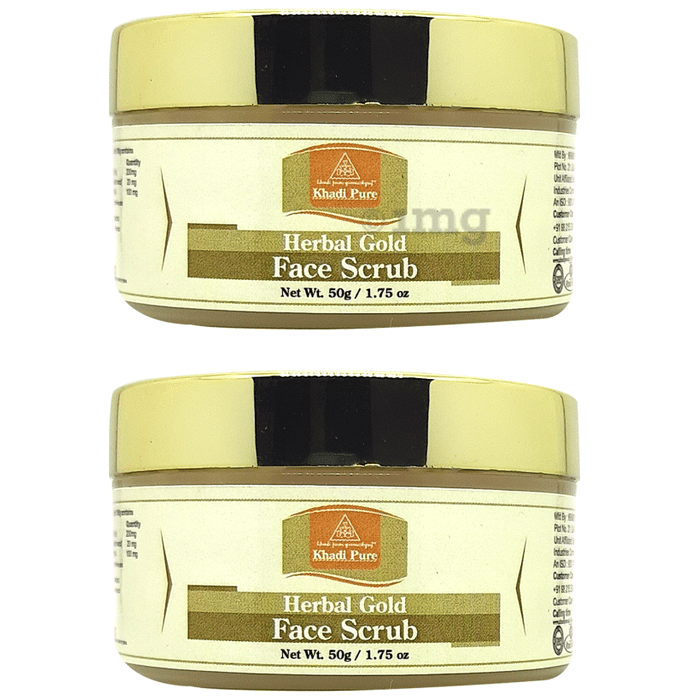 Khadi Pure Herbal Gold Face Scrub (50gm Each)