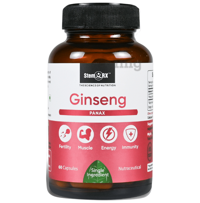 StemRx Ginseng Capsule for Fertility, Muscle, Energy & Immunity