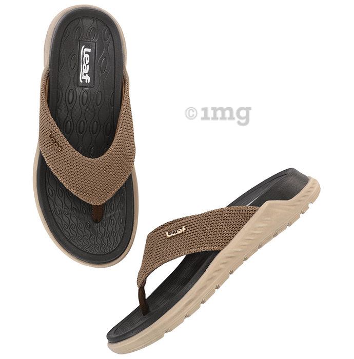 Leaf Ortho Diabetic Care Slippers with Cloud Cushion Tecnology for Better Bloof Flow Beige 7
