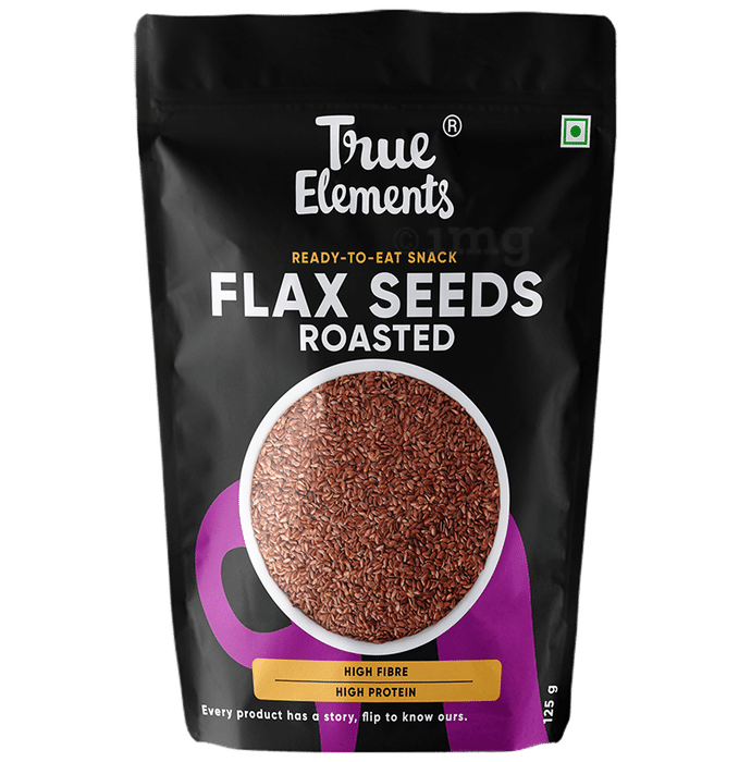 True Elements Flax Seeds Roasted with Omega Fatty Acids