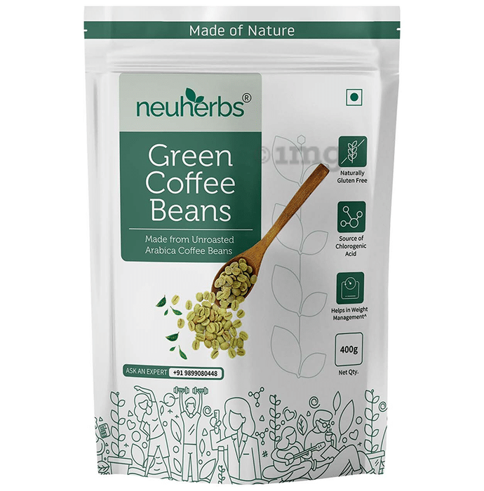 Neuherbs Unroasted Arabica Green Coffee for Weight Management | Gluten Free Beans