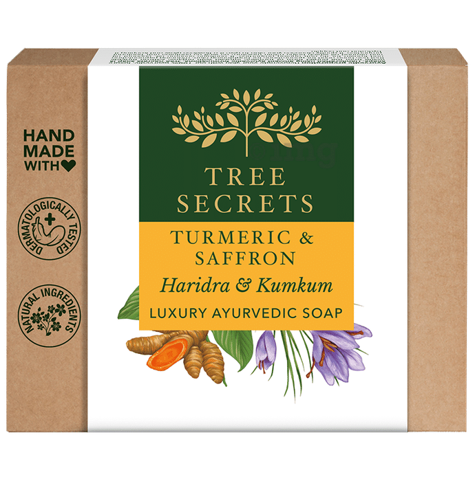 Tree Secrets Luxury Ayurvedic Soap Turmeric & Saffron
