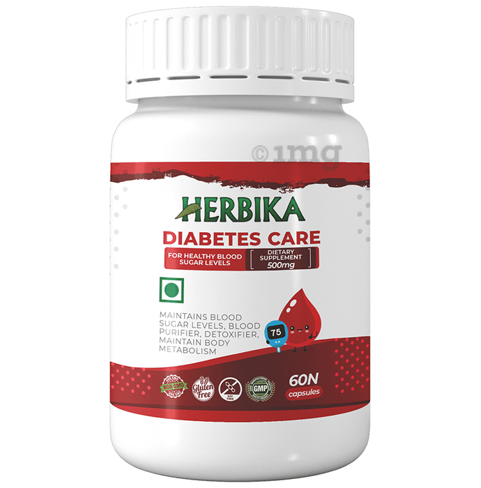 Herbika Diabetes Care Capsule Buy bottle of 60.0 capsules at best