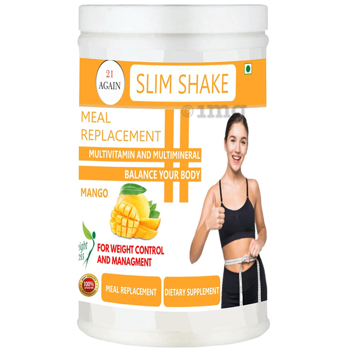 21 Again Slim Shake Meal Replacement Powder Mango