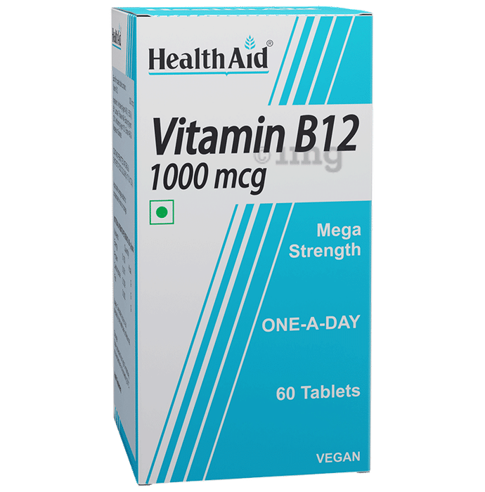 HealthAid Vitamin B12 1000mcg Tablet