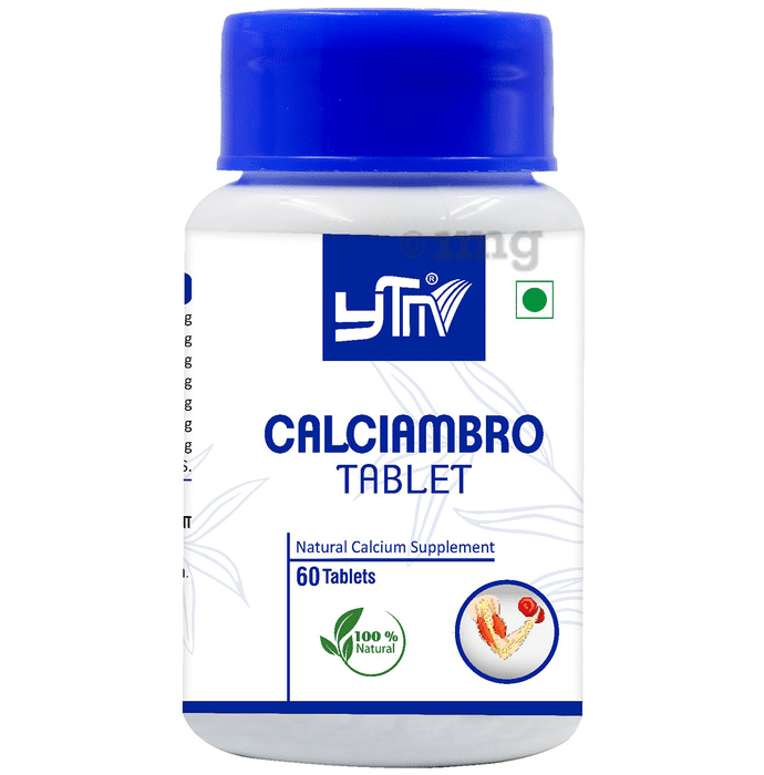 YTM Calciambro Tablets for Bone Strength | Rich in Calcium, Iron & Vitamin C