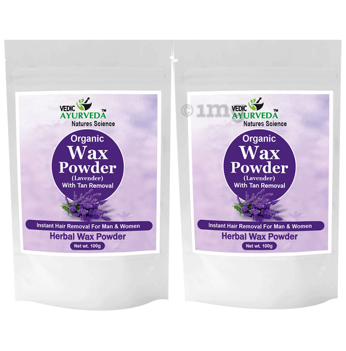 Vedic Ayurveda Herbal Wax Powder (100gm Each) Lavender