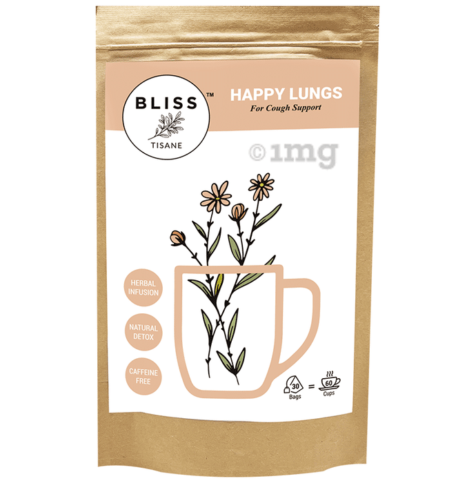 Bliss Tisane Herbal Tea Relief | Lungs Care | Cough Cure | Lung Detox (2gm Each)