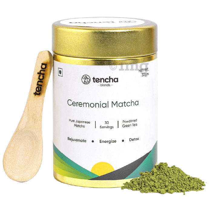 Tencha Blends Ceremonial Matcha Green Tea (30gm Each) with Spoon Free