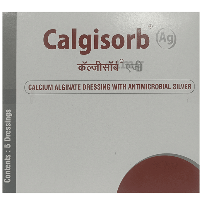 Calgisorb Ag Calcium Alginate Dressing with Antimicrobial Silver 10cm x 10cm