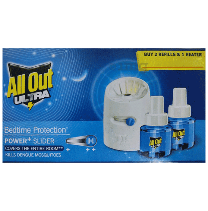 All Out Ultra Power Plus Slider Machine with Refill (45ml Each)