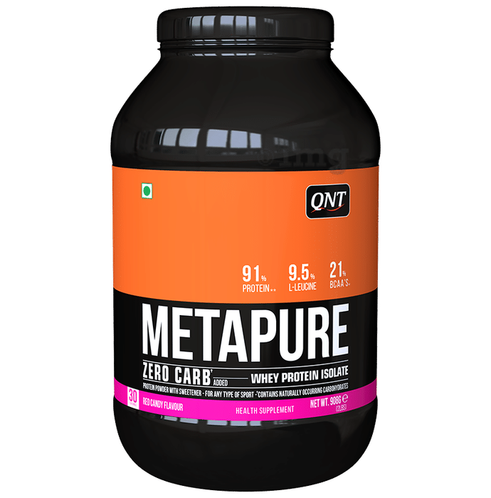QNT Metapure Zero Carb 100% Whey Protein Isolate Powder Red Candy