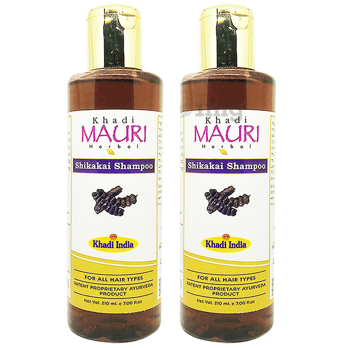 Khadi Mauri Herbal Shikakai Shampoo(210ml Each)
