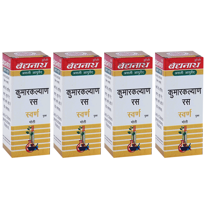 Baidyanath (Jhansi) Kumarkalyan Ras with Gold Pearl Tablet (10 Each)