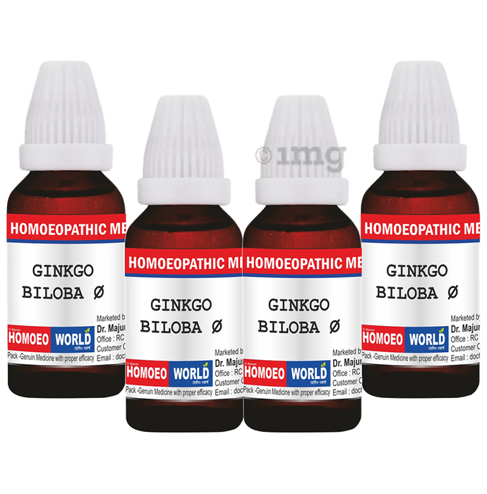Dr. Majumder Homeo World Ginkgo Biloba Mother Tincture (30ml Each) Q