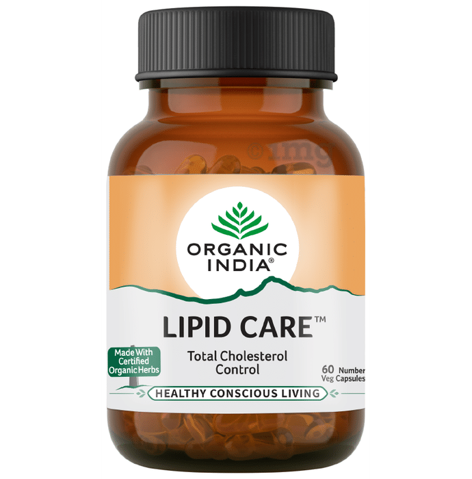 Organic India Lipid Care Veg Capsule | Supports Healthy Cholesterol