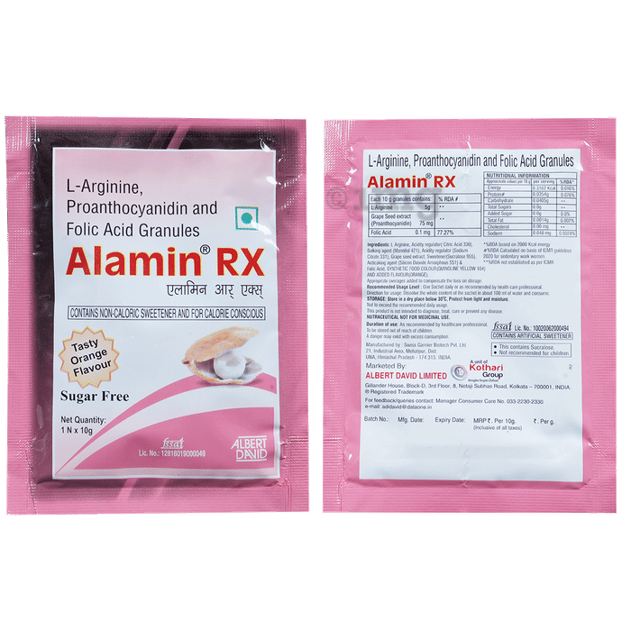 Alamin RX Granules Orange Sugar Free