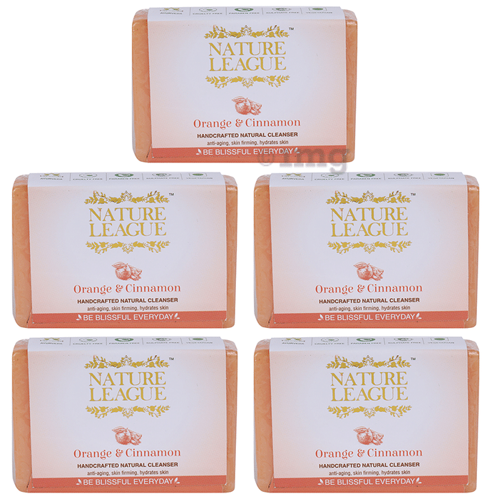Nature League Orange & Cinnamon Handcrafted Natural Cleanser (100gm Each)
