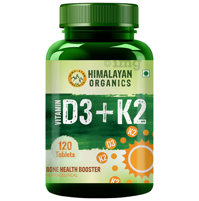 Himalayan Organics Vitamin D3 + K2 as MK7 Tablet