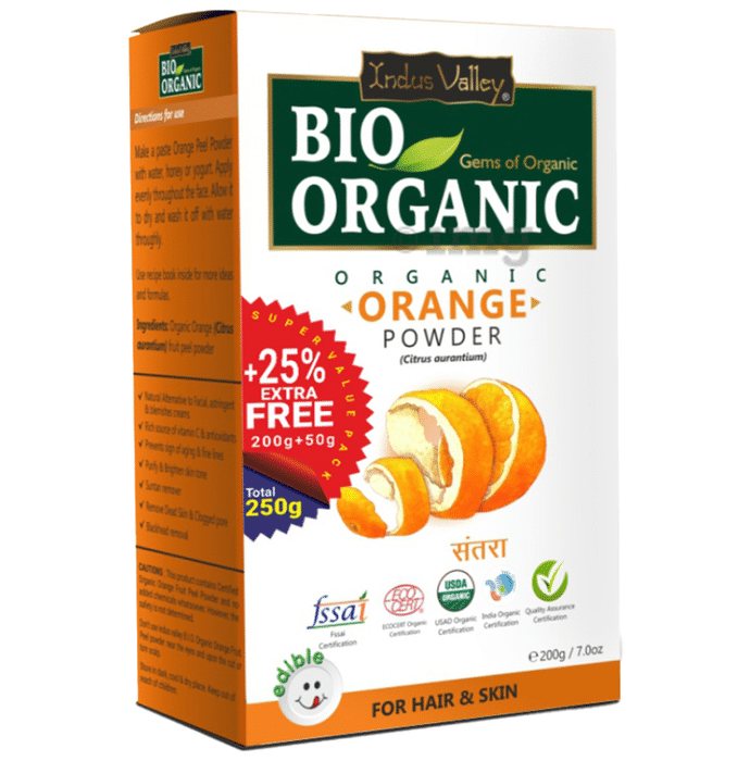 Indus Valley Bio Organic Orange Powder +25% Extra Free