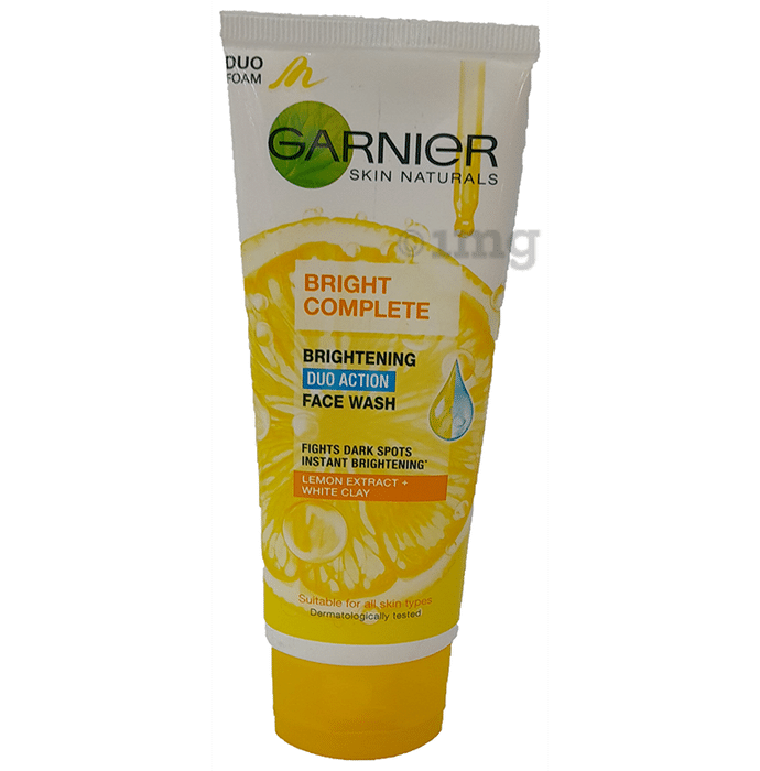 Garnier Skin Naturals Bright Complete Duo Action Face Wash