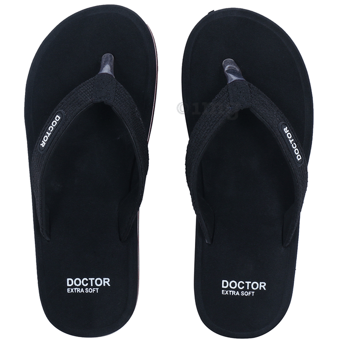 Doctor Extra Soft D 15 House Slipper for Women's Black  7