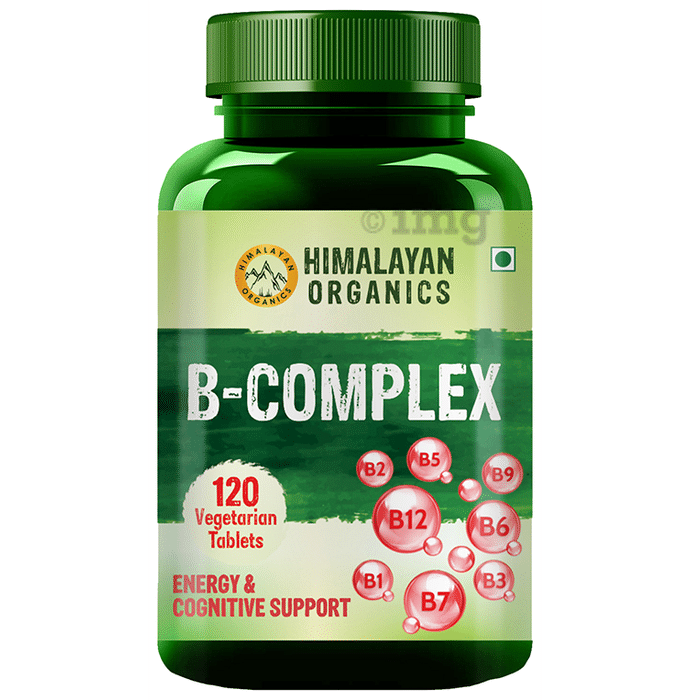 Himalayan Organics B-Complex for Energy & Brain Health | Veg Tablet