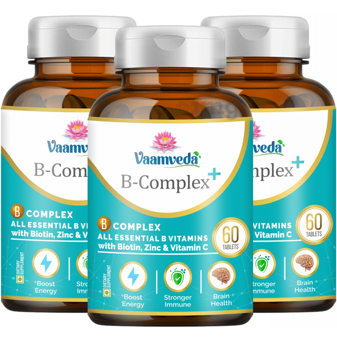 Vaamveda Vitamin B Complex Tablet Supplement (60 Each)